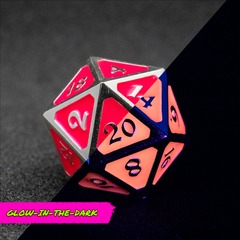 Die Hard Metal - Multiclass Remixable D20 -  Afterdark (Glow in The Dark) Mythica Neon Kiss